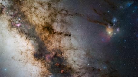 Fragment of the milky way wallpaper