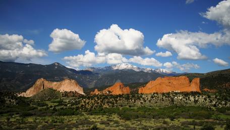 Majestic Mountains and Vibrant Landscapes wallpaper
