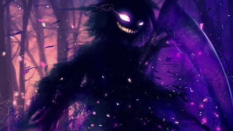 Evil smile monster wallpaper