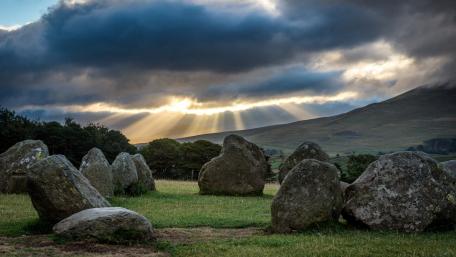 Ancient Stones Against a Dramatic Sky wallpaper