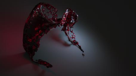 3D Liquid digital art wallpaper