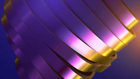 Metal ribbon wallpaper