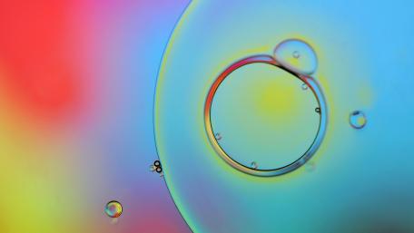Vibrant Abstract Bubble Artistry wallpaper