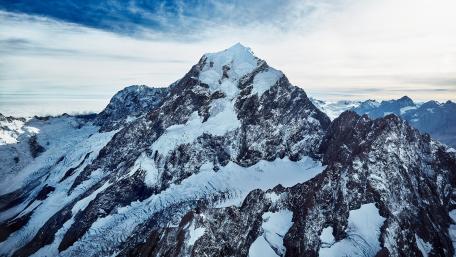 Majestic Snow-Capped Mountain Peaks wallpaper