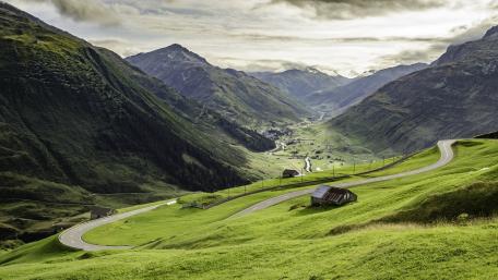 Winding Roads Through Majestic Valleys wallpaper