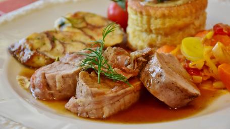 Savory Pork Chop Platter Delight wallpaper