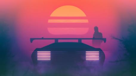 Neon Sunset Drive wallpaper