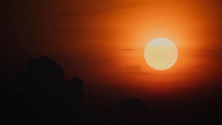 Burning sunset wallpaper