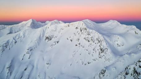 Winter Summit at Twilight wallpaper