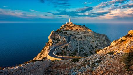 Lighthouse of cap de Formentor, Spain wallpaper