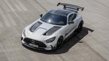 Sleek Power on Asphalt: The Mercedes-AMG GT wallpaper