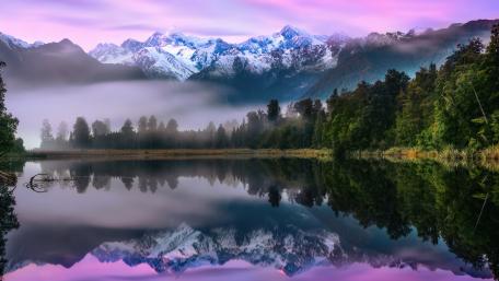 Lake Matheson, Westland Tai Poutini National Park wallpaper