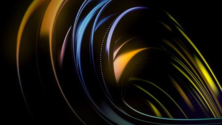 3D Waves of Light and Shadow wallpaper