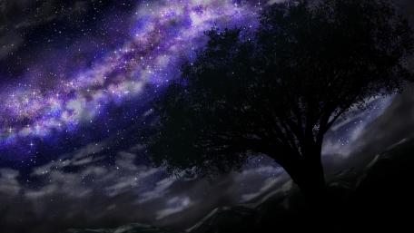 Cosmic Night Fantasy wallpaper