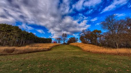 Serene Hills Under Expansive Skies wallpaper