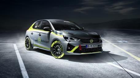 Opel Corsa Electric rally car wallpaper