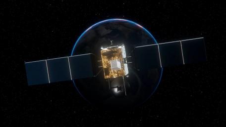 Cosmic Journey of a Satellite wallpaper