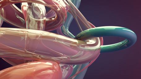 3D tubes wallpaper