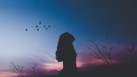 Girl Silhouette wallpaper