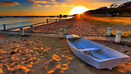 Serene Sunset by the Beach wallpaper