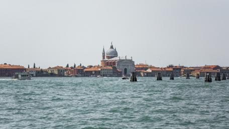 Serene Venice Skyline Amidst Tranquil Waters wallpaper