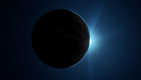 Earthlike planet sunrise wallpaper