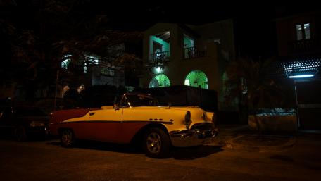 Classic Cruiser Under the Night Sky wallpaper