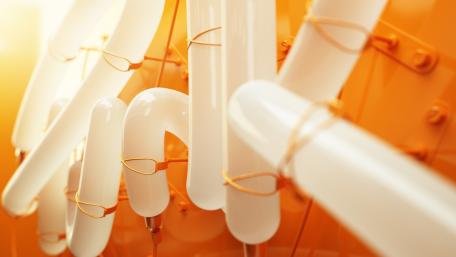 Bright Neon Tubes in Abstract Design wallpaper