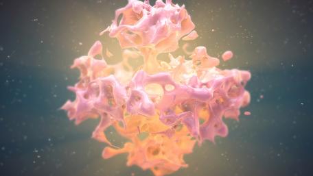 Pink liquid macro wallpaper