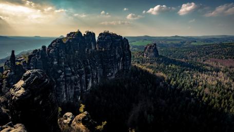 Schrammsteine, Saxon Switzerland National Park wallpaper