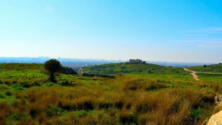 Majestic Ruins on a Rolling Hill wallpaper