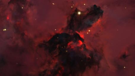 Red universe wallpaper