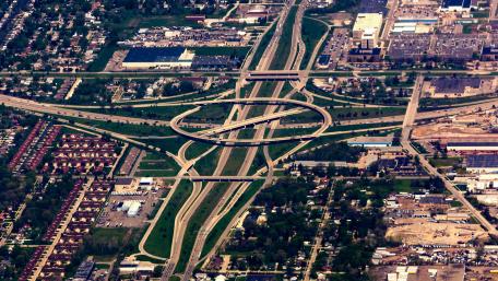 Interchange in Detroit wallpaper