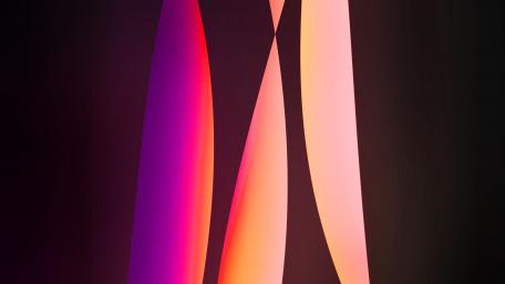 Light pillars wallpaper