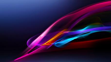 Neon waves wallpaper
