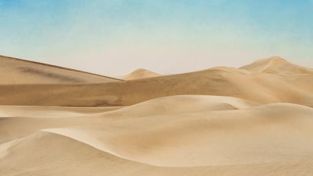 Golden Dunes Under a Blue Sky wallpaper