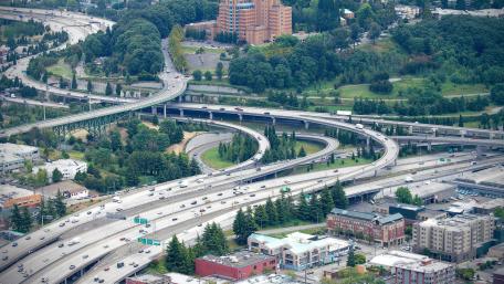 Interchange of Interstate 5 & Interstate 90 in Seattle wallpaper