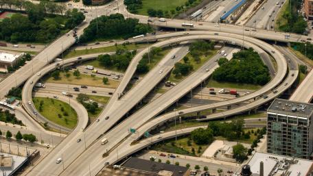 Circle Interchange near Downtown Chicago wallpaper