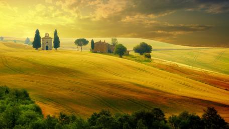 Tuscany landscape wallpaper
