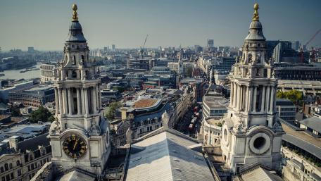 Majestic View from St. Paul's Cathedral Rooftop wallpaper