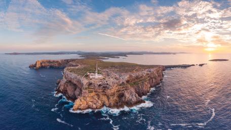 Majestic Coastal Cliffs at Sunset wallpaper