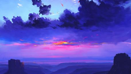 Twilight Dreams in a Mystical Land wallpaper
