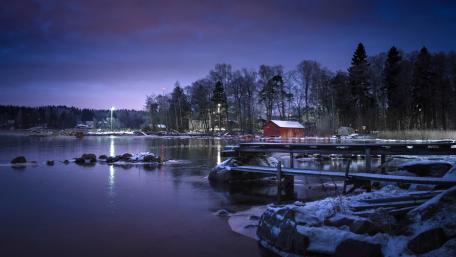 Fiinland evening wallpaper