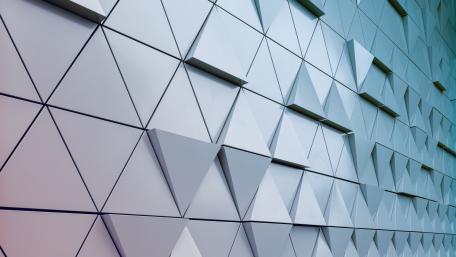 Geometric Elegance in 3D Triangles wallpaper
