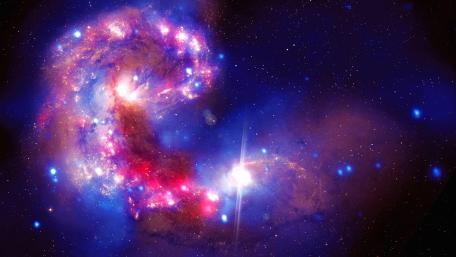 Galactic Wonders C Shaped Nebula wallpaper