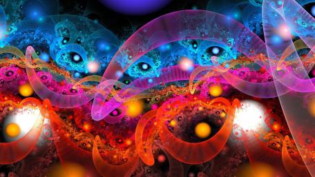 Vivid Fractal Dreams wallpaper