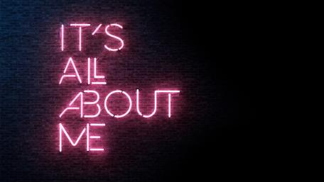 Glowing Assertion of Self in Neon wallpaper