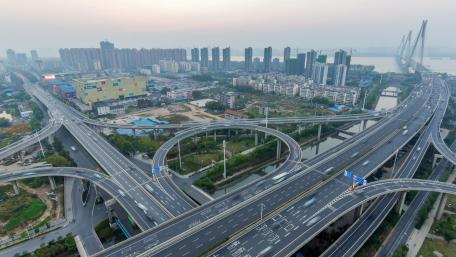 Interchange in Wuhan wallpaper