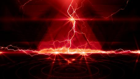Thundering Red Energy Surge wallpaper