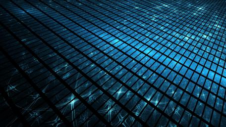 Blue Geometric Patterns in Digital Art wallpaper